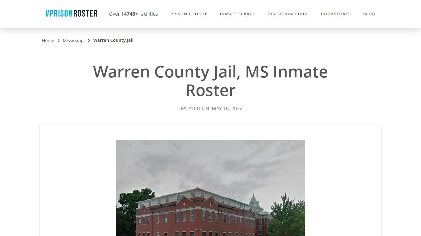 Warren County Jail, MS Inmate Roster